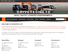 Tablet Screenshot of drivetech.co.nz